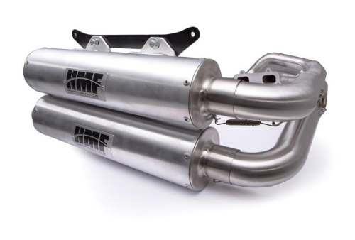 HMF Engineering - HMF Engineering Titan Series Dual Full System - Center Mount - Stainless Steel - 53569663787