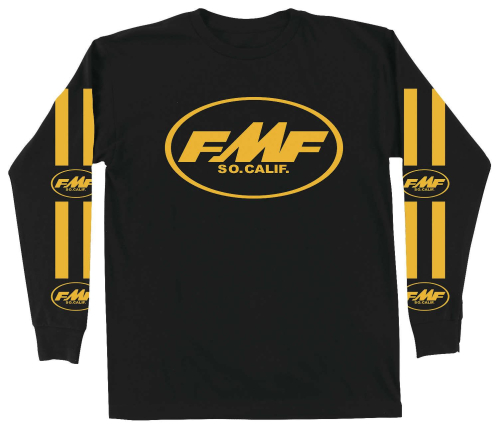 FMF Racing - FMF Racing Geezer Long Sleeve Tee - FA8119903-BLK-SM - Black - Small