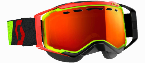 Scott USA - Scott USA Prospect Snowcross Goggles - 262581-4039024 - Yellow/Red / Amp Red Chrome Lens - OSFM