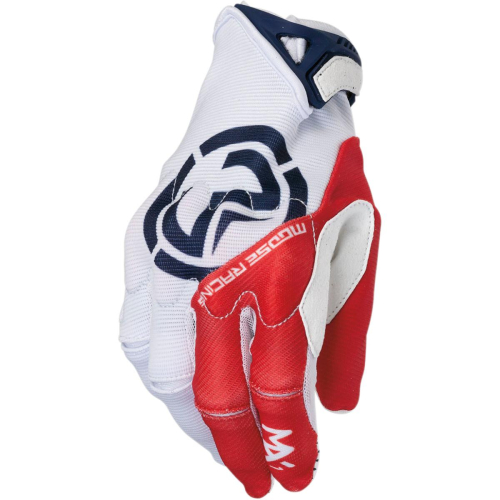 Moose Racing - Moose Racing MX1 Gloves - 3330-5239 - Red/White/Blue - Medium
