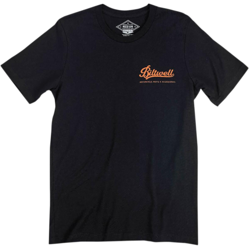 Biltwell Inc. - Biltwell Inc. Black Swingarm T-Shirt - TEESWINGBLKLRG - Swingarm Black - Large
