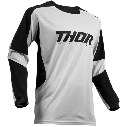 Thor - Thor Terrain Jersey - 2910-4940 - Light Gray/Black - Small