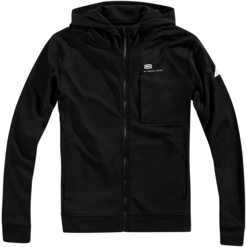 100% - 100% Fleece Zip Regent Hoody - 37001-001-11 - Black - Medium