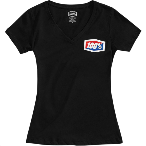 100% - 100% Official Womens T-Shirt - 28017-001-10 - Black - Small