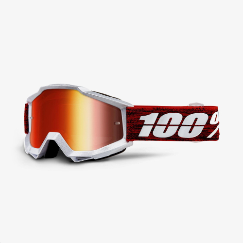 100% - 100% Accuri Graham Googles - 50210-285-02 - Graham / Red Lens - OSFM