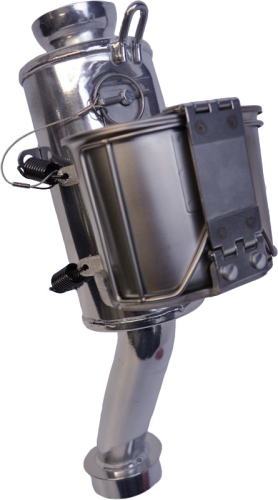 BikeMan Performance - BikeMan Performance Powder Lite Muffler - Munchie Version - Ceramic Chrome - 02-120