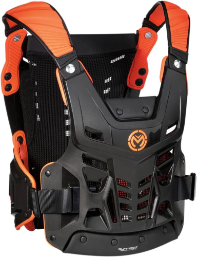 Moose Racing - Moose Racing Synapse Lite Roost Deflector - 2701-0912 - Black/Orange - Md-Lg