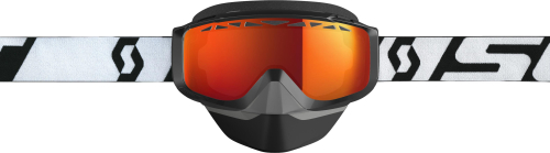 Scott USA - Scott USA Split OTG Snowcross Goggles - 268198-1035024 - White/Black / Amp Red Chrome Lens - OSFM