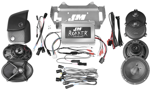 J&M - J&M Rokker XXR Stage 5 700W Audio/Install Kit - XXRK-700SP4-14SG-ST4