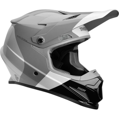 Thor - Thor Sector Bomber Helmet - 0110-5616 - Charcoal/White - X-Small