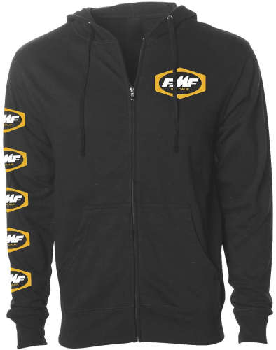 FMF Racing - FMF Racing Dash Zip Fleece - FA8122901-BLK-SM - Black - Small