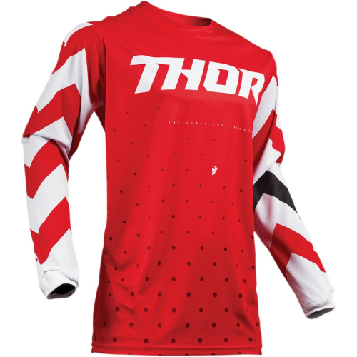 Thor - Thor Pulse Stunner Jersey - 2910-4826 - Red/White - Medium