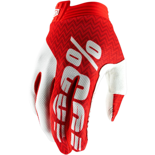 100% - 100% I-Track Gloves - 10015-020-10 - Red/White - Small