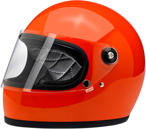 Biltwell Inc. - Biltwell Inc. Gringo S Solid Helmet - 1003-117-101 - Gloss Hazard Orange - X-Small