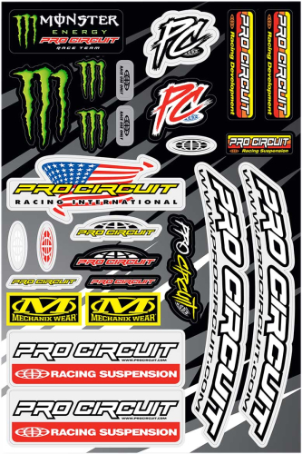 Pro Circuit - Pro Circuit Deluxe Logo Sheet - DC18DLX
