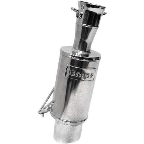 BikeMan Performance - BikeMan Performance Powder Lite Muffler - Ceramic Chrome - 02-116PL-C