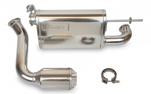 BikeMan Performance - BikeMan Performance Single Barrel Slip-On - Ceramic Chrome - 17-307-C