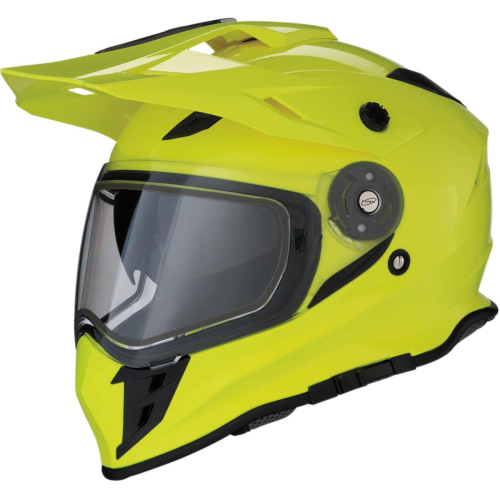 Z1R - Z1R Range Solid Snow Helmet with Dual-Lens Shield - 0121-1128 - Hi-Vis Yellow - Small