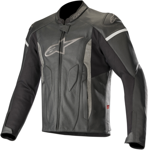 Alpinestars - Alpinestars Faster Leather Jacket - 3103618-1100-58 - Black - 48