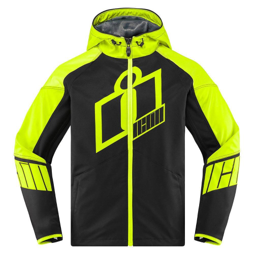 Icon - Icon Merc Crusader Jacket - 842.2820-4288 - Hi-Viz - 3XL