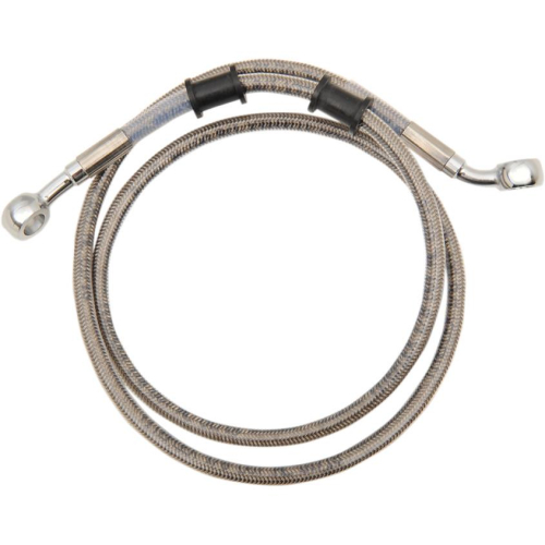 Drag Specialties - Drag Specialties Standard Length Front Stainless Steel Brake Line Kit - Clear - 1741-5384