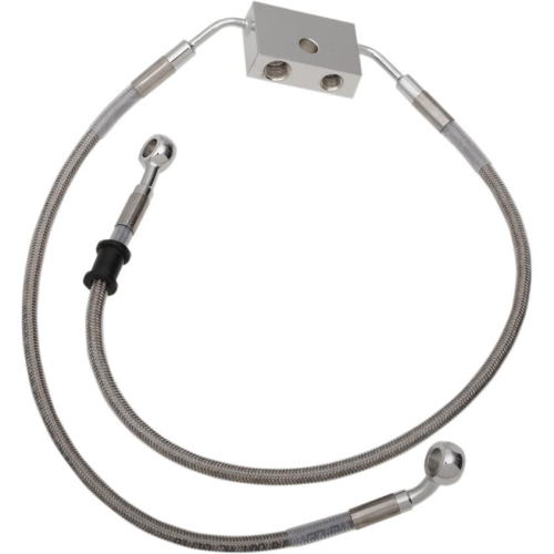 Drag Specialties - Drag Specialties Standard Length Front Stainless Steel Brake Line Kit - Clear - 1741-5286