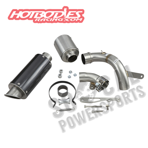 Hotbodies Racing - Hotbodies Racing MGP Full System - Carbon Fiber Muffler - 91401-2400