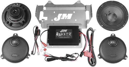 J&M - J&M Rokker XXR Extreme 350W 2-Speaker Audio/Install Kit - XXRK350SP214SG