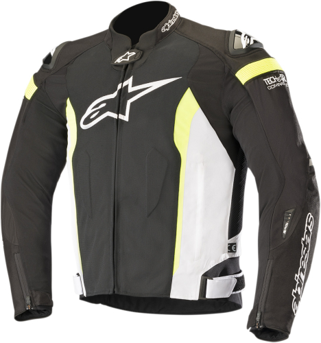 Alpinestars - Alpinestars Tech-Air Compatible T-Missile Air Jacket - 3300618-125-2X - Black/White/Yellow Fluo - 2XL