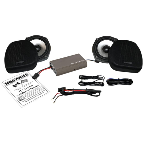 Hogtunes - Hogtunes Fairing Lower Speaker Kit With AMP - FLSK 225-AA