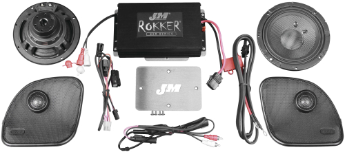 J&M - J&M Rokker XXR Extreme 350W 2-Speaker Audio/Install Kit - XXRK350SP215RG