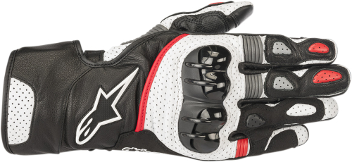 Alpinestars - Alpinestars SP-2 V2 Leather Gloves - 3558218-123-XL - Black/White/Red - X-Large