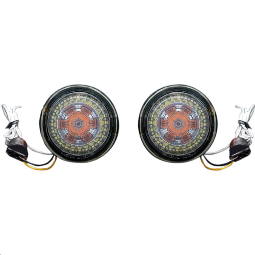 Custom Dynamics - Custom Dynamics Probeam Dynamic Ringz Turn Signals with Smoke Lenses - PB-200-AW-1156