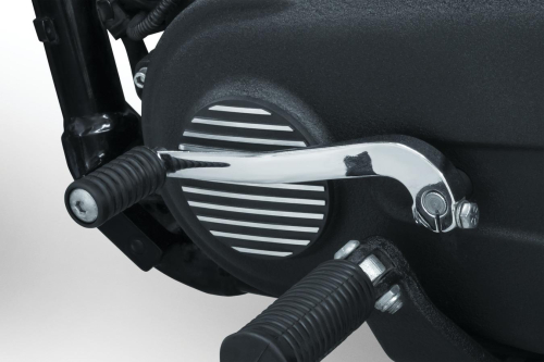 Kuryakyn - Kuryakyn Finned Front Primary Accent - Satin Black and Machined - 6065