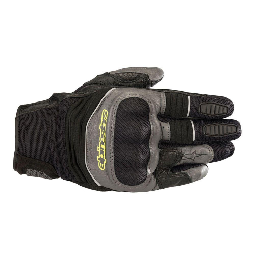 Alpinestars - Alpinestars Crosser Air Touring Gloves - 3575518-1155-3X - Black/Anthracite/Fluorescent Yellow - 3XL