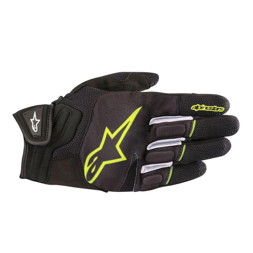 Alpinestars - Alpinestars Atom Gloves - 3574018-155-M - Black/Fluorescent Yellow - Medium