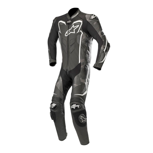 Alpinestars - Alpinestars GP Plus Camo One-Piece Leather Suit - 3150718-997-48 - Black Camo/White - 38
