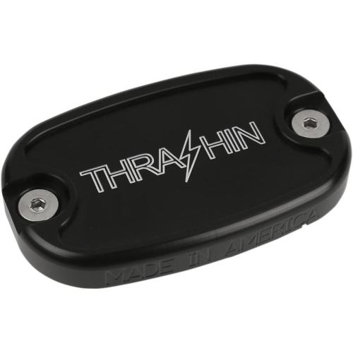 Thrashin Supply Company - Thrashin Supply Company Rear Brake Master Cylinder Cover - Black Anodized - TSC-3125-4