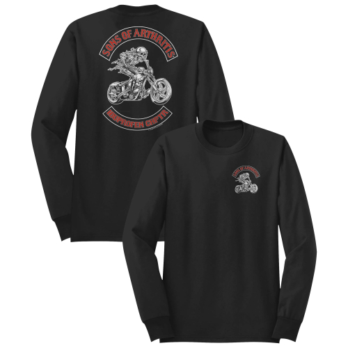 Evel Knievel - Evel Knievel SOA Ibuprofen Long Sleeve T-Shirt - SOA504_206LG - Black - Large