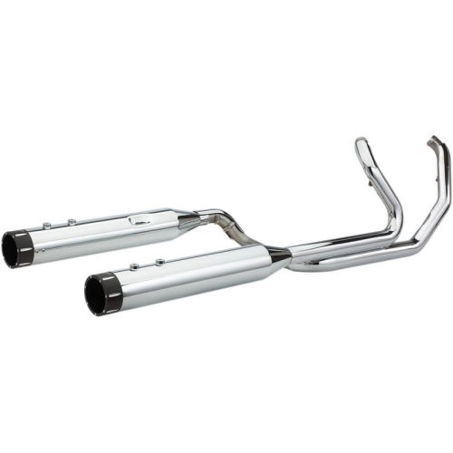 S&S Cycle - S&S Cycle El Dorado True Dual Exhaust System - Chrome with Tracer End Caps - 550-0701A