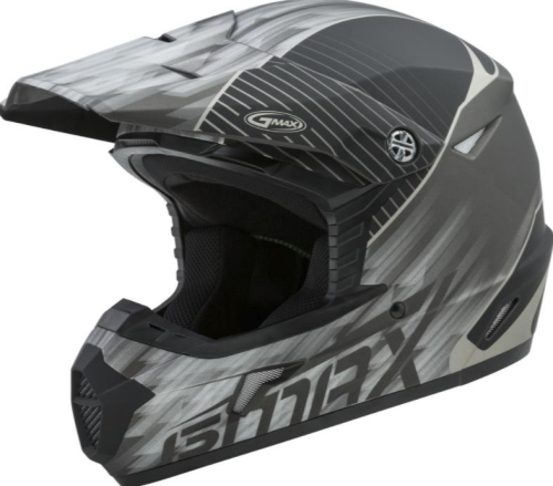 G-Max - G-Max MX46 Colfax Helmet - G3462233 - Matte Black/Silver - X-Small