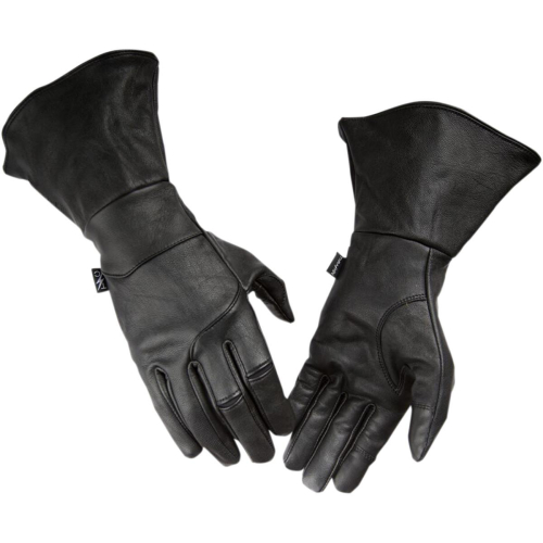 Thrashin Supply Company - Thrashin Supply Company Siege Gauntlet Leather Gloves - TGG-0001-08 - Black - Small