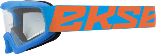 EKS Brand - EKS Brand X-Grom Youth Goggles - 067-30215 - Cyan Blue/Flo Orange / Clear Lens - OSFM
