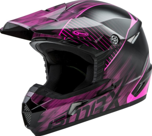 G-Max - G-Max MX46 Colfax Helmet - G3462223 - Black/Hi-Vis Pink - X-Small