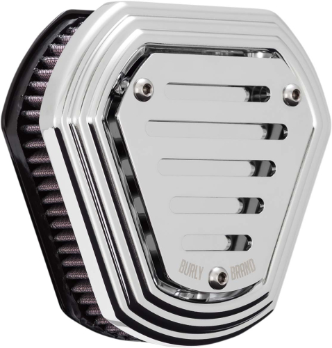 Burly Brand - Burly Brand Hex Air Cleaner - Chrome - B09-0008C