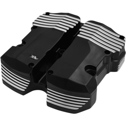 Kens Factory - Kens Factory Rocker Box Covers - Vanquish - Black Anodized Machine Cut - 8-300