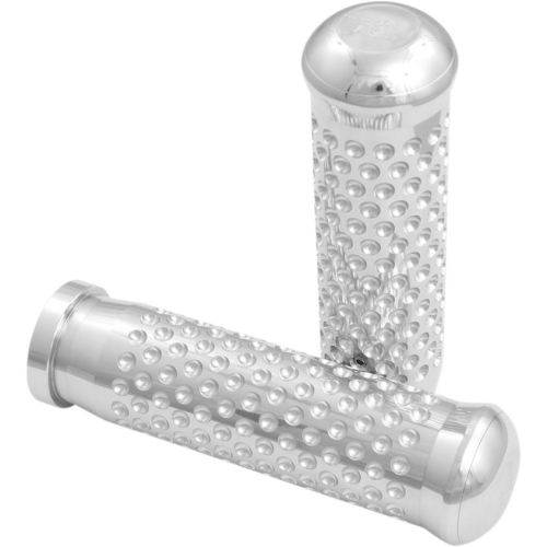 Kens Factory - Kens Factory Dimpled Grips - Polished - 1-025