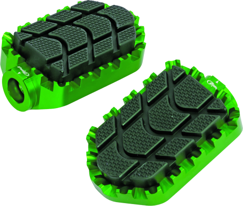 PUIG - PUIG Enduro Footpegs - Adventure - Green - 7587V