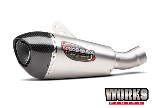 Yoshimura - Yoshimura Alpha T Street Series Works Finish Slip-On - Stainless Steel Muffler - 13320BP520