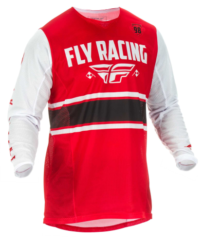 Fly Racing - Fly Racing Kinetic Mesh Era Jersey - 372-322S - Red/White/Black - Small